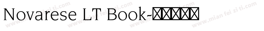 Novarese LT Book字体转换